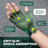 ROCKBROS Męskie Letnie Rękawiczki Rowerowe z Półpalcami, Oddychające-S341-1 Rękawiczki