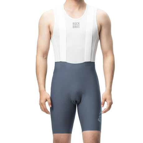 ROCKBROS Męskie Spodenki Rowerowe Z Szelkami, Oddychające Amortyzujące I Wyściełane-YDDK008 Spodnie rowerowe na szelkach