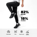 ROCKBROS Cienkie Spodnie Męskie Rowerowe z Odblaskowymi Paskami Spodnie