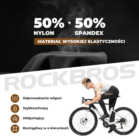ROCKBROS Męskie Spodnie Rowerowe na Szelkach-YDCK008-1 Spodnie rowerowe na szelkach