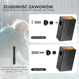 ROCKBROS Mini Elektryczne Pompki Rowerowa z Manometrem Maks. 120 PSI-AS240 PRO Elektryczne pompki