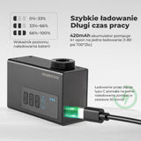 ROCKBROS Mini Elektryczne Pompki Rowerowa z Manometrem Maks. 120 PSI-AS240 PRO Elektryczne pompki