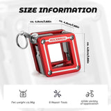 ROCKBROS Narzędzie 8 w 1 do Naprawy, Wielofunkcyjne, Przenośne Narzędzia do naprawy roweru