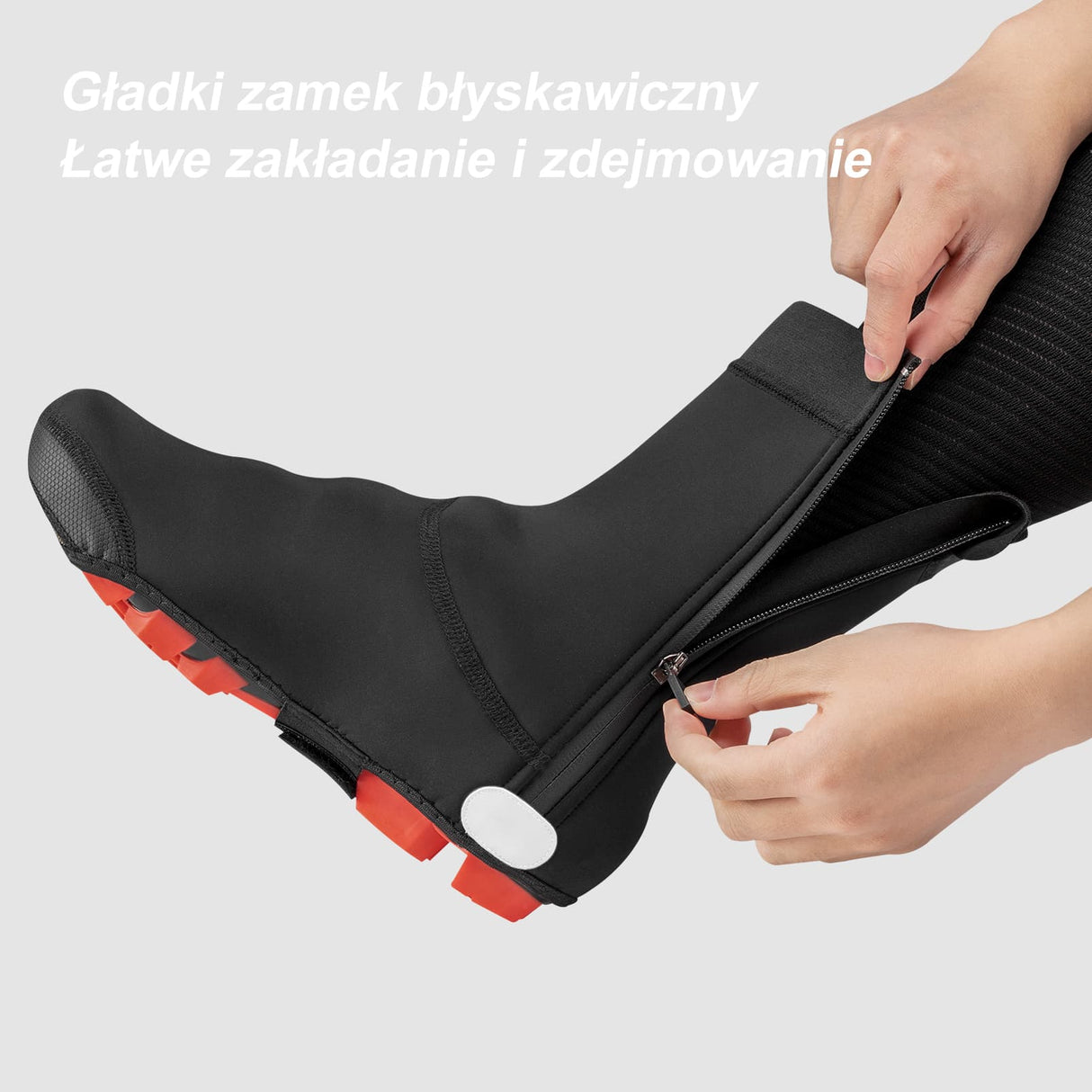 ROCKBROS Ochraniacze na Buty Wyściełane Polarem Rowerowe Damskie Męskie Pokrowce Ochraniacze na buty
