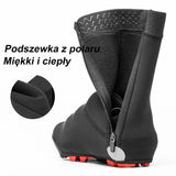 ROCKBROS Ochraniacze na Buty Wyściełane Polarem Rowerowe Damskie Męskie Pokrowce Ochraniacze na buty