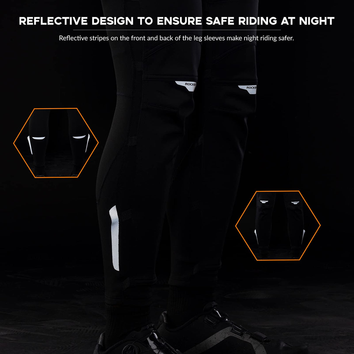 ROCKBROS Ocieplacze na Nogi Dla Kobiet i Mężczyzn, Kolarskie Ocieplacze Na Kolana Nogawki