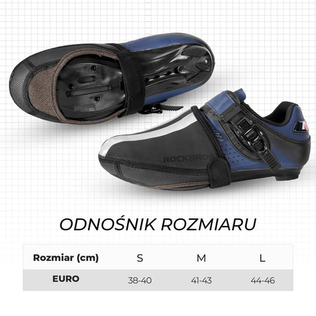 ROCKBROS Półbuty Ochraniacze Zimowe Antypoślizgowe i Ciepłe Połowa Dłoni Ochraniacze na buty