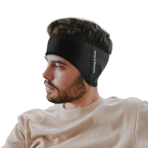 ROCKBROS Ocieplana Opaska na Głowę Sportowa Zimowa Termiczna Męska Damska OpaskiMęska (bez otworu)