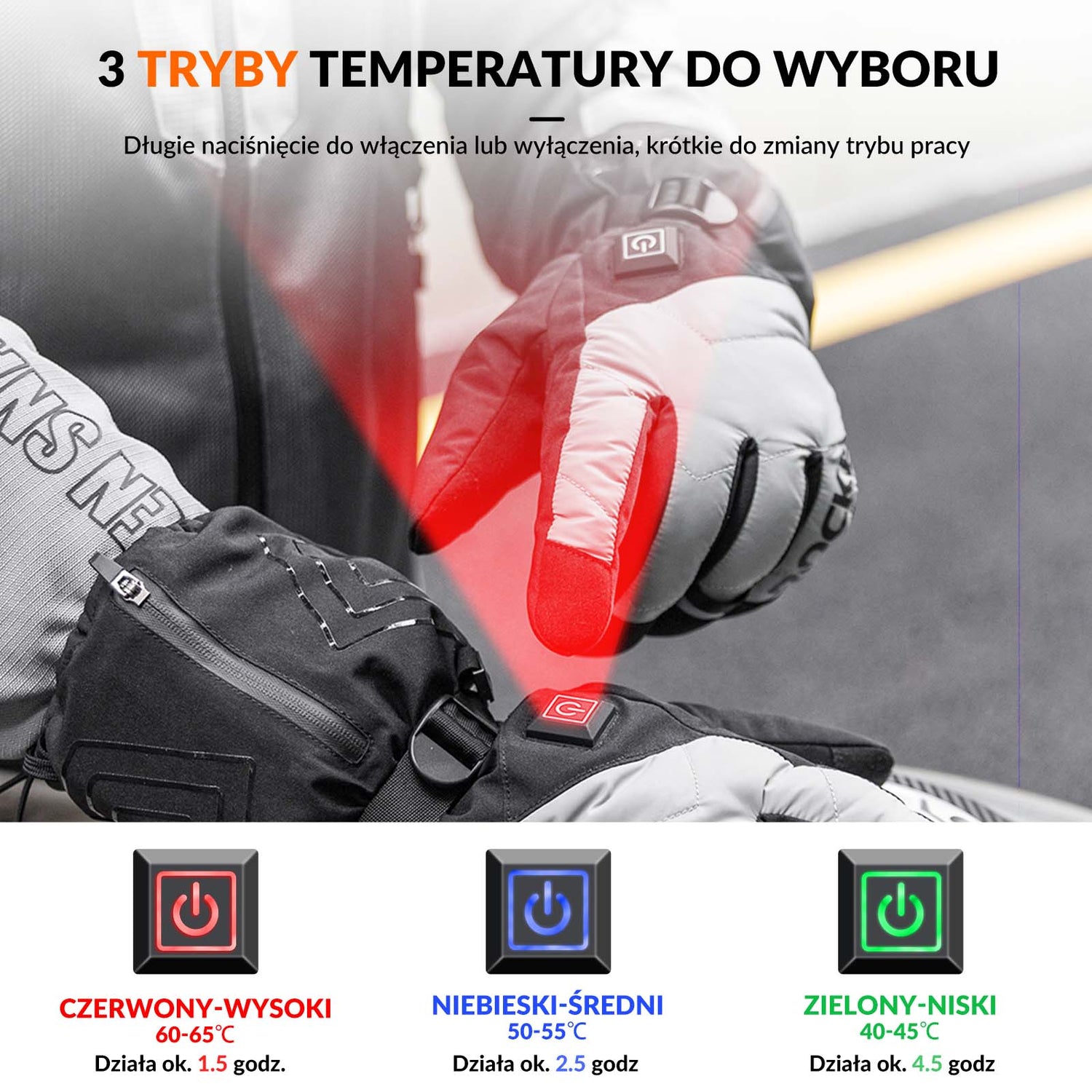 rockbros beheizte handschuhe ROCKBROS Beheizte Winterhandschuhe Thermo-Touchscreen-Fahrradhandschuh – ROCKBROS-PL