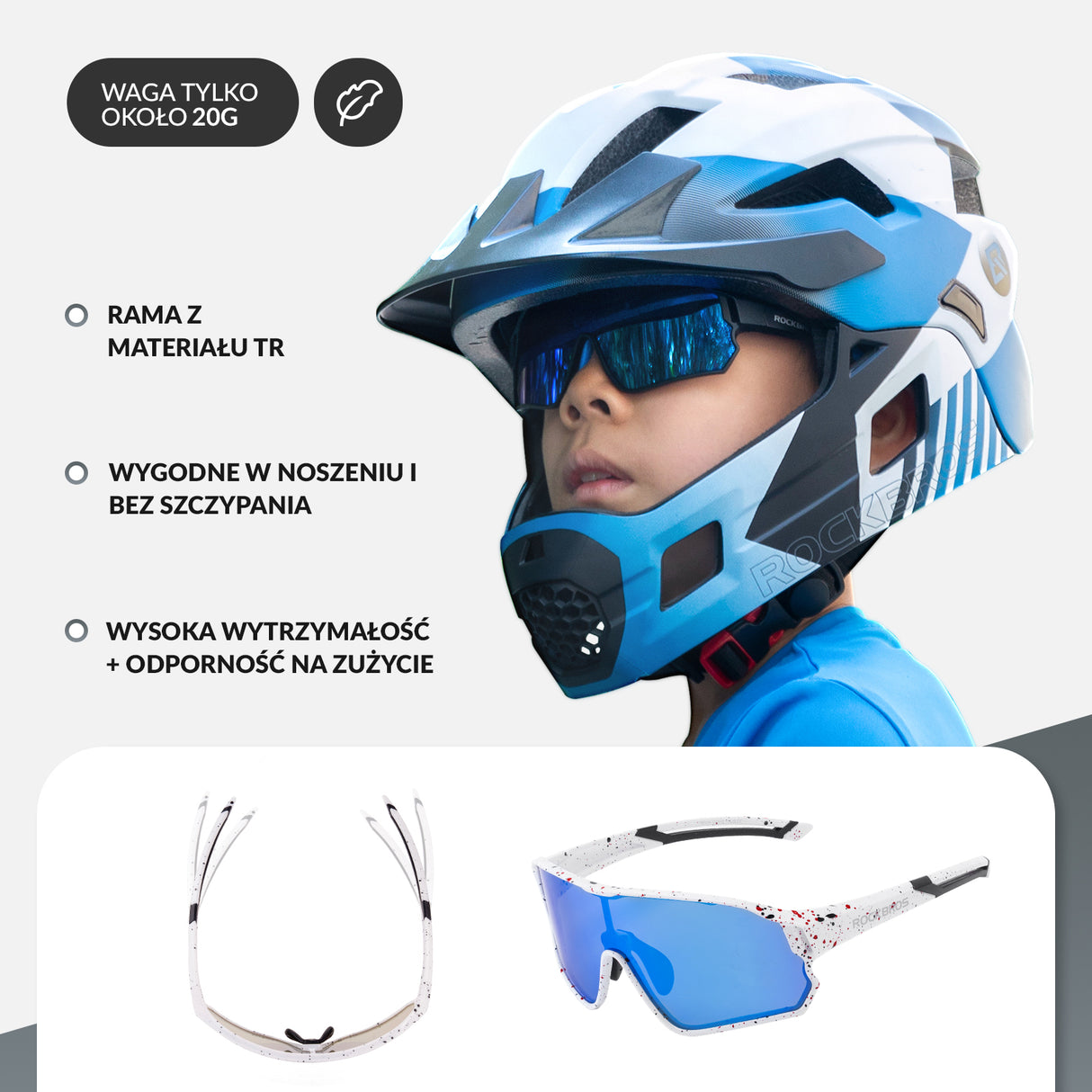 Dziecięce Okulary Rowerowe Polaryzacyjne