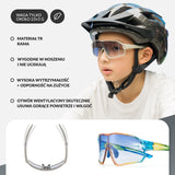 Okulary Rowerowe Dziecięce Samoprzyciemniające Ochrona UV400-SP314