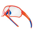 ROCKBROS Okulary Rowerowe Dziecięce Samoprzyciemniające Ochrona UV400-SP314 Okulary i goglePomarańczowy（Soczewki fotochromowe przezroczyste）
