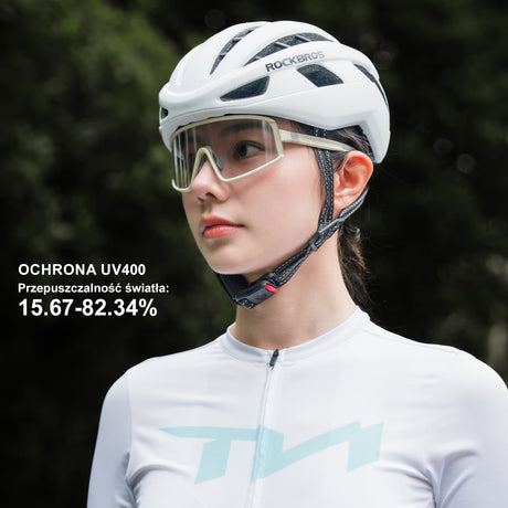 ROCKBROS Okulary Rowerowe Fotochromowe Z Powłoką Przeciwmgielną