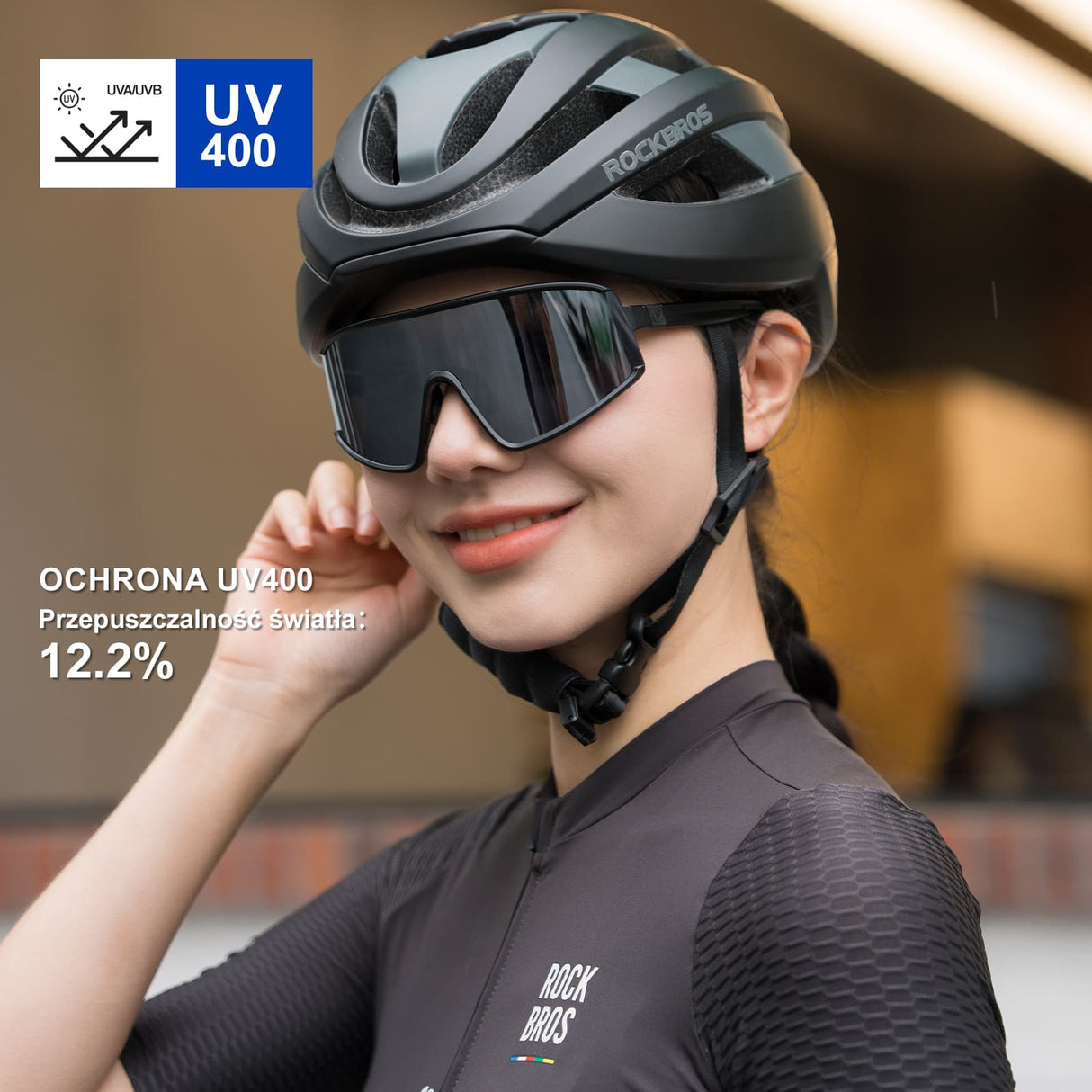 Okulary Rowerowe Polaryzacyjne Ultralekkie Ochrona UV400 4 Kolory-SP376
