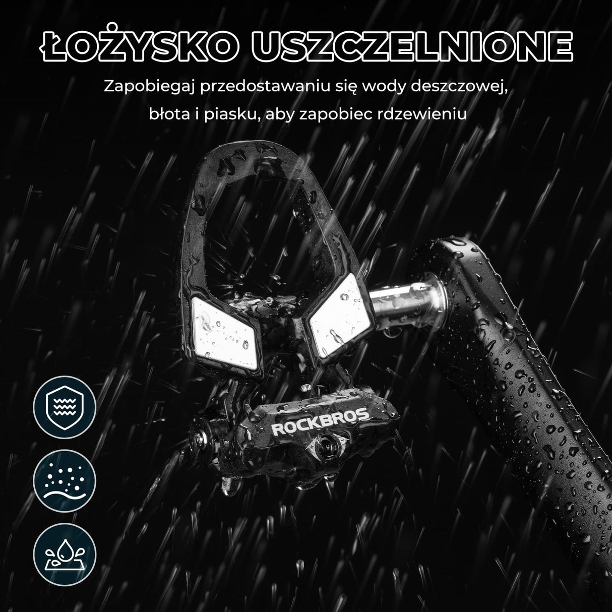 ROCKBROS Pedały Rowerowe SPD z Regulowanym Napięciem Włókno Węglowe-RD9 Pedały rowerowe