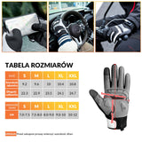 ROCKBROS Rękawiczki Wiatroszczelne z Długimi Palcami i Funkcją Ogrzewania Rękawiczki