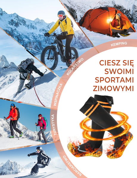 ROCKBROS Podgrzewane Skarpety Na Baterie -JRWZ-5805A Skarpetka