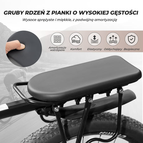ROCKBROS Poduszka na Bagażnik Rowerowy Komfort i Łatwy Montaż-5251 Bagażniki