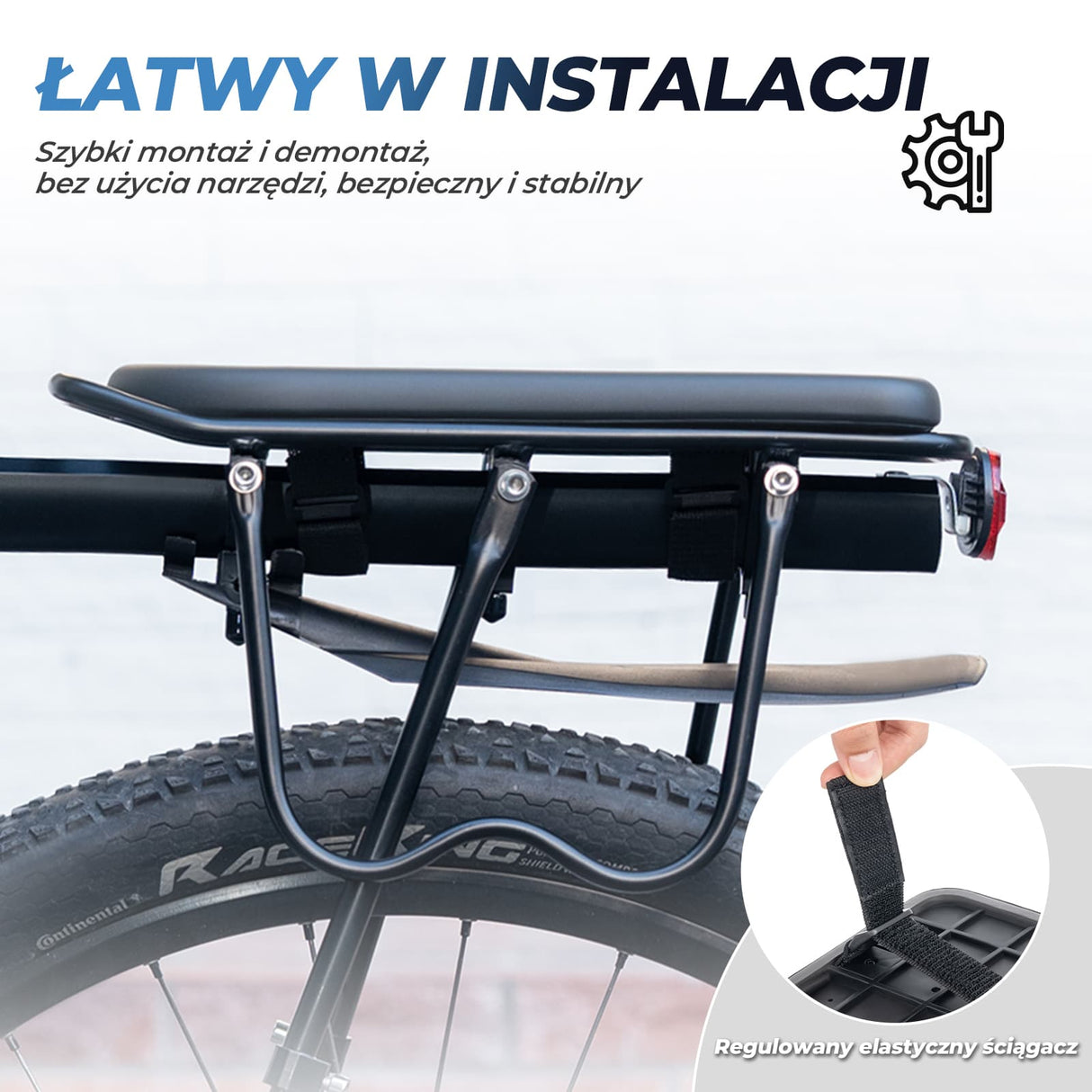 ROCKBROS Poduszka na Bagażnik Rowerowy Komfort i Łatwy Montaż-5251 Bagażniki