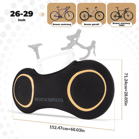 ROCKBROS Pokrowiec na Rower 26–29″-D95 Pokrowiec na rower
