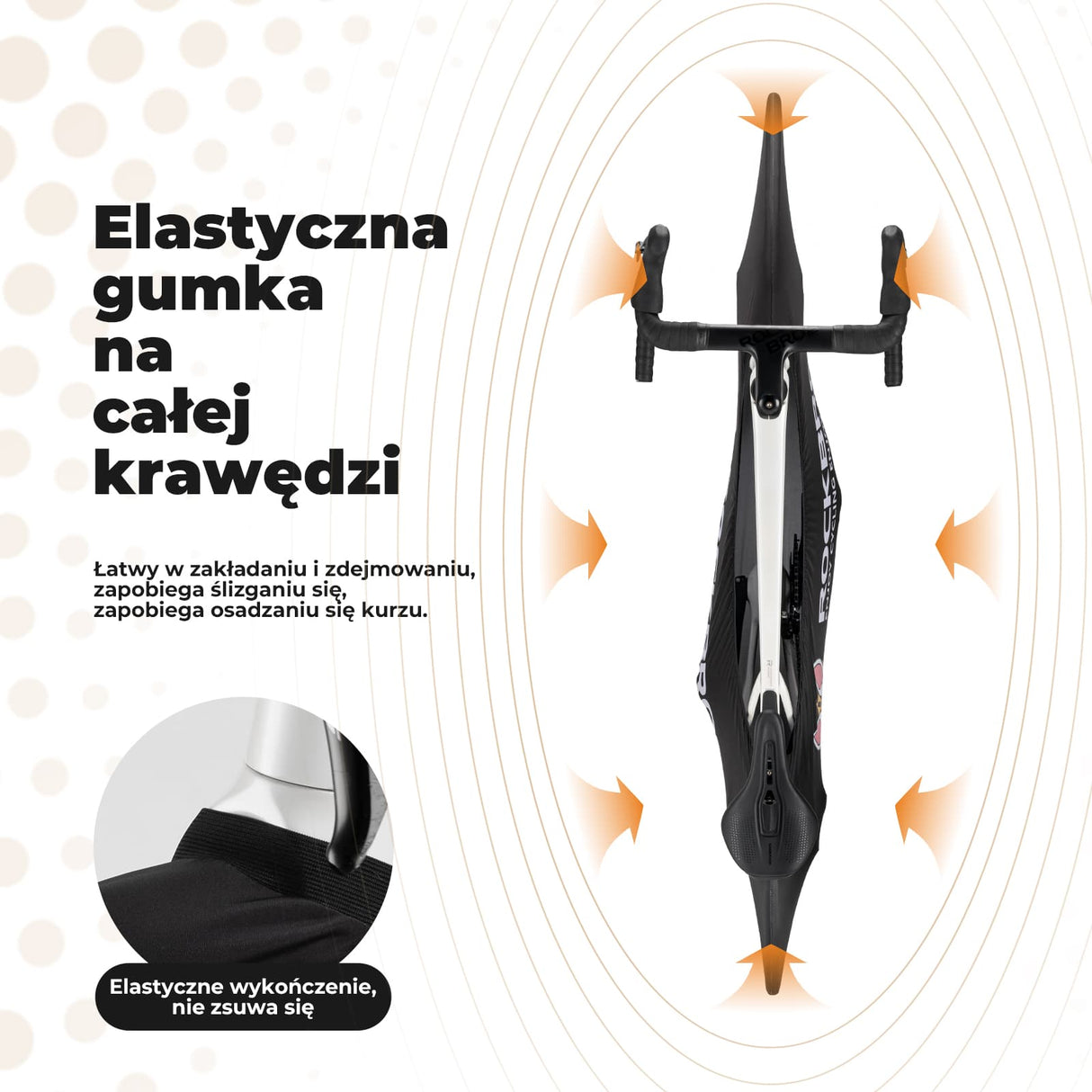 ROCKBROS Pokrowiec na Rower 26–29″-D95 Pokrowiec na rower