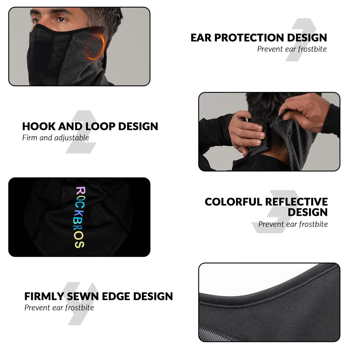 ROCKBROS Połowa Kominiarka Do Sportów Na Świeżym Powietrzu Osłony twarzy