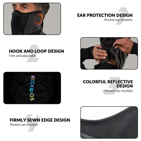 ROCKBROS Połowa Kominiarka Do Sportów Na Świeżym Powietrzu Osłony twarzy