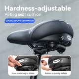 ROCKBROS Regulowane Pompowane Siodełko Rowerowe-V20 Siodełka rowerowe