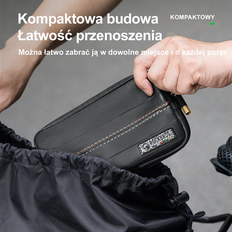 ROCKBROS ROAD TO SKY Portfel Rowerowy Ekologiczna z Recyklingu Opon z Przegródkami 0,4 L-TL011 Portfel