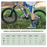 ROCKBROS Dziecięce Sportowe Skarpetki Oddychające, Kompresyjne i Amortyzujące Skarpetka