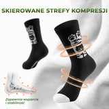 ROCKBROS Dziecięce Sportowe Skarpetki Oddychające, Kompresyjne i Amortyzujące Skarpetka