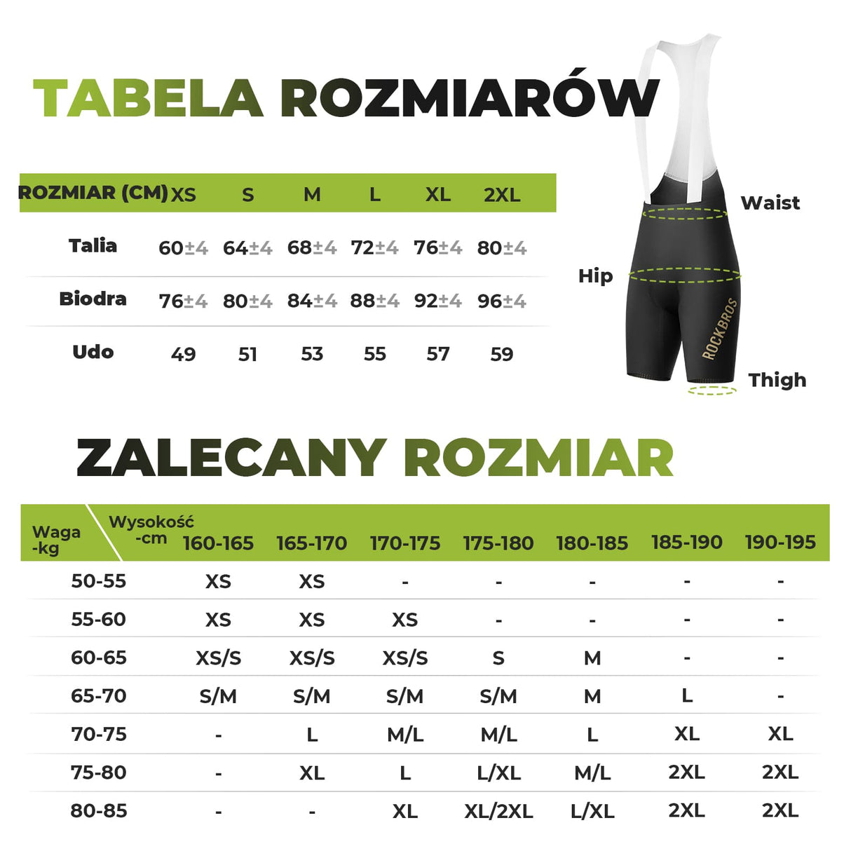 ROCKBROS Profesjonalne Spodenki Rowerowe One-Piece-YDDK013-1 Spodenki rowerowe na szelkach