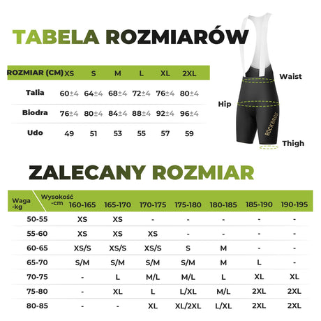 ROCKBROS Profesjonalne Spodenki Rowerowe One-Piece-YDDK013-1 Spodenki rowerowe na szelkach