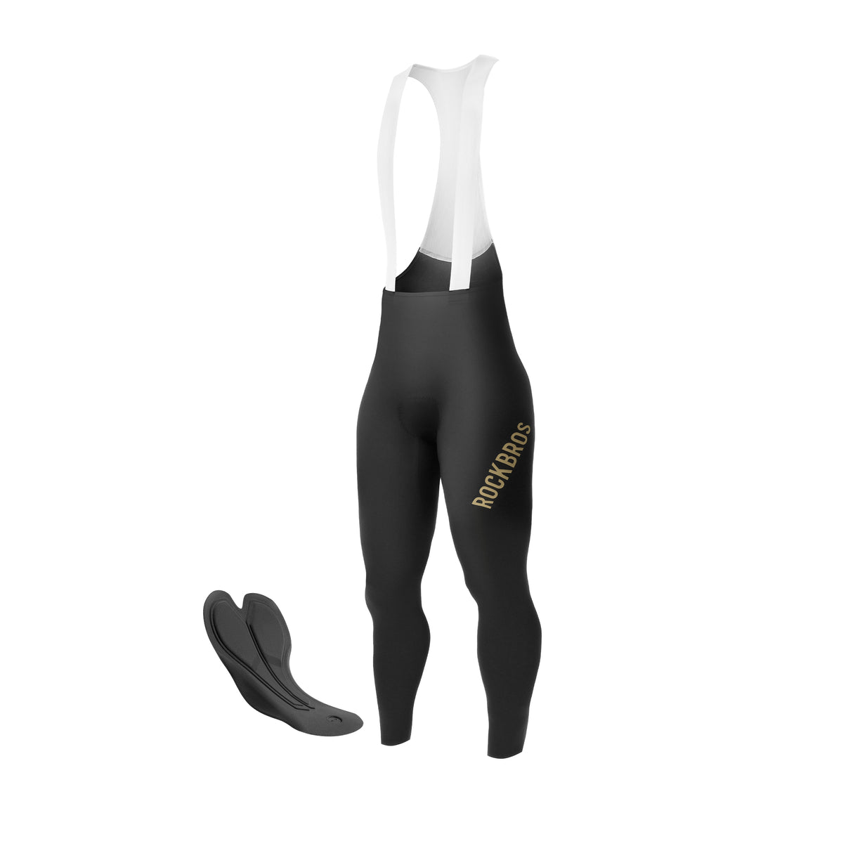 ROCKBROS Profesjonalne Spodenki Rowerowe Technologia Elastic Interface® I Bezpieczeństwo-YDCK009-1 Spodnie rowerowe na szelkach