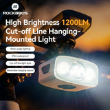 ROCKBROS Lampka Rowerowa Przednia 1200 lm-QC1200 Światła rowerowe