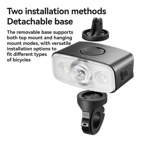 ROCKBROS Lampka Rowerowa Przednia 1200 lm-QC1200 Światła rowerowe