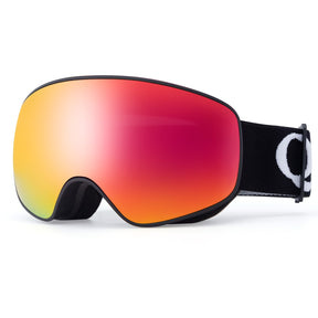 Qunature Qunature Młodzieżowe Gogle Narciarskie Z Filtrem UV Kompatybilne Z Kaskiem-Q23-044 Gogle narciarskieCzarny