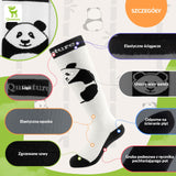 ROCKBROS Qunature Dziecięce Skarpety Narciarskie Do Kolan W Kolorze Pandy-Q23-015 Skarpetka