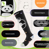 ROCKBROS Qunature Dziecięce Skarpety Narciarskie Do Kolan W Kolorze Pandy-Q23-015 Skarpetka