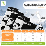 ROCKBROS Qunature Dziecięce Skarpety Narciarskie Do Kolan W Kolorze Pandy-Q23-015 Skarpetka