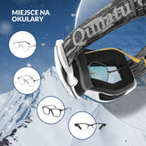 ROCKBROS Qunature Gogle Śnieżne Ochrona UV Podwójne Soczewki Przeciwmgielne-Q23-005 Gogle narciarskie