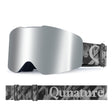 ROCKBROS Qunature Gogle Narciarskie I Snowboardowe UV, Przeciwmgielne, OTG-Q23-008 Gogle narciarskieCzarny