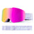 ROCKBROS Qunature Gogle Narciarskie I Snowboardowe UV, Przeciwmgielne, OTG-Q23-008 Gogle narciarskieRóżowo-fioletowy