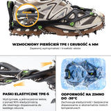 Qunature Qunature Kolce Antypoślizgowe ze Stali Nierdzewnej 22 Zęby, Wysoka Przyczepność Raki