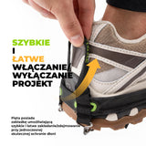 Qunature Qunature Kolce Antypoślizgowe ze Stali Nierdzewnej 22 Zęby, Wysoka Przyczepność Raki