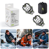 Qunature Qunature Kolce Antypoślizgowe ze Stali Nierdzewnej 22 Zęby, Wysoka Przyczepność Raki