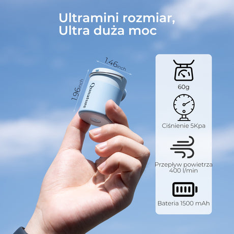 Qunature Qunature Mini Szybka Pompka Elektryczna 1500 mAh, Funkcja Inflacji i Deflacji Elektronika