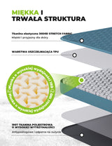 Qunature Qunature Przenośna Nadmuchiwana Mata Piankowa do Spania 4 Calowa Biwak