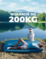 Qunature Qunature Przenośna Nadmuchiwana Mata Piankowa do Spania 4 Calowa Biwak