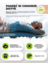 Qunature Qunature Przenośna Nadmuchiwana Mata Piankowa do Spania 4 Calowa Biwak